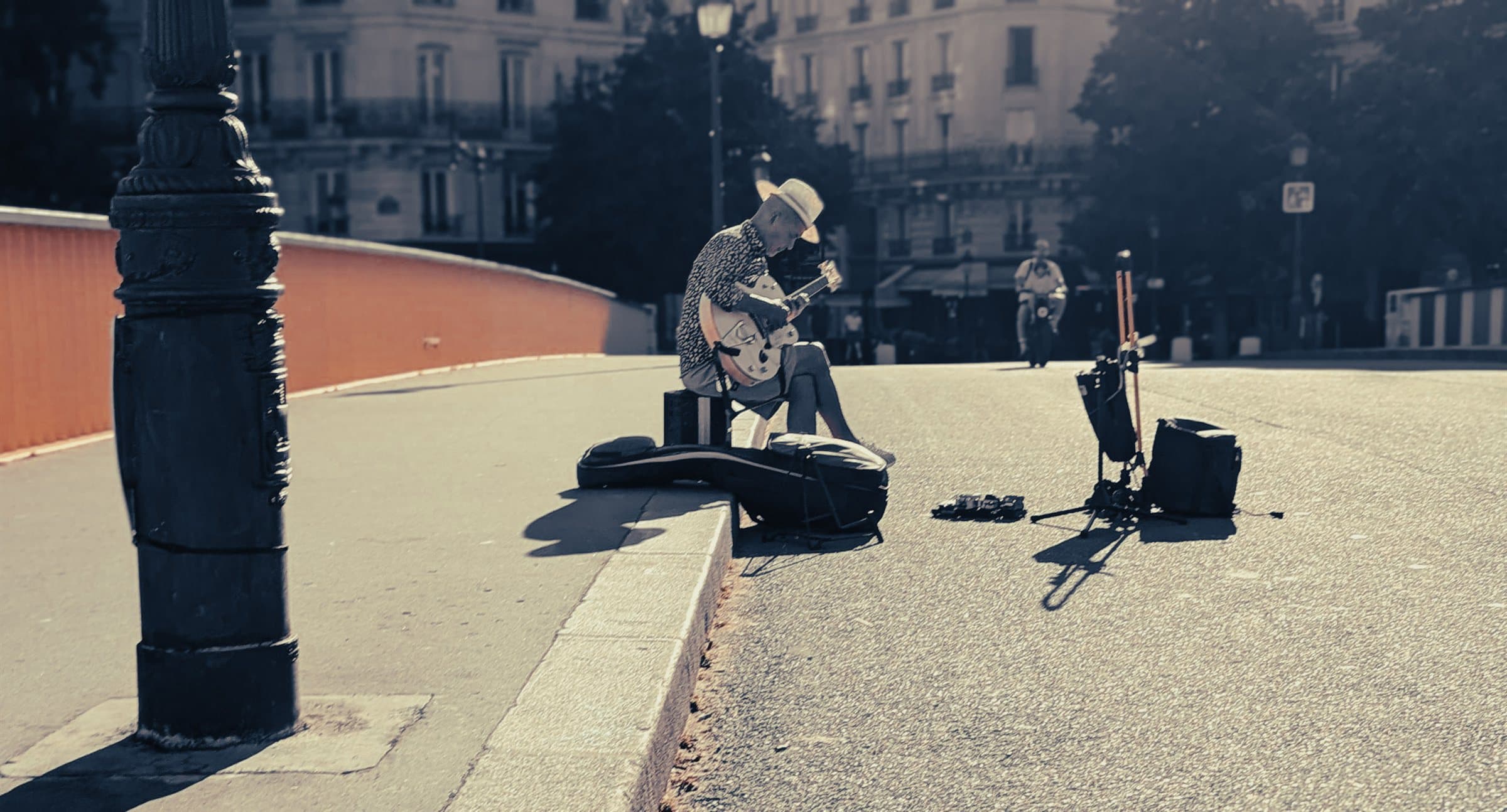 The bridge musician